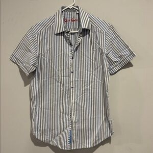 Robert Graham Striped Short Sleeve Shirt
